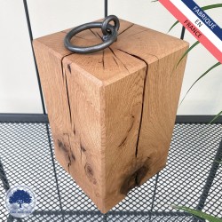 Bloque porte en chêne massif (25 cm de hauteur) / Cale porte