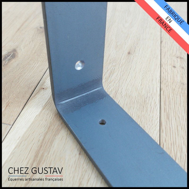 Lot De 4 Équerres Pour Étagères En Fonte - Design Rustique, Charge 15 Kg | Support Mural Déco Salon, Bureau - 13