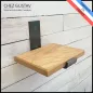 Équerre pour étagère murale avec patine noire (gris anthracite). Pour tablettes de 15, 20 ou 25 cm Équerre pour étagère murale avec patine noire (gris anthracite). Pour tablettes de 15, 20 ou 25 cm