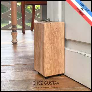 Magnifique bloque porte en chêne massif. Livraison GRATUITE.