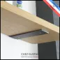 Équerre pour étagère murale de 18 à 23 cm (en acier brut) Équerre pour étagère murale de 18 à 23 cm (en acier brut)