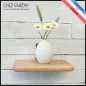 Étagère en chêne avec son support de fixation (équerre en métal patinée en noir) Étagère en chêne avec son support de fixation (équerre en métal patinée en noir)