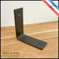 Réservation pour FX G. - Équerre pour étagère murale avec patine noire (gris anthracite) de 13 cm