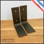 Réservation pour Stanislas K. 27 équerres M4-130 + 3 équerres M4-180 avec patine noire