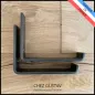 Lot de 2 équerres avec finition patine noire - Pour étagères de 15 cm - Fin de série / 2ème choix