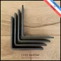 Lot de 4 équerres avec finition patine noire - Pour étagères de 13 à 18 cm - Fin de série / 2ème choix. Ref : M4-130-N