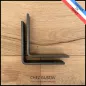 Lot de 2 équerres avec finition patine noire - Pour étagères de 13 à 18 cm - Fin de série / 2ème choix. Ref : M4-130-N