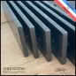Lot de 6 équerres avec finition patine noire - Pour étagères de 28 à 33 cm - Fin de série / 2ème choix - Ref : M1-280-N