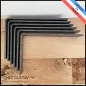 Lot de 6 équerres avec finition patine noire - Pour étagères de 28 à 33 cm - Fin de série / 2ème choix - Ref : M1-280-N