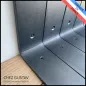 Lot de 6 équerres avec finition patine noire - Pour étagères de 15 cm - Fin de série / 2ème choix - Ref : M3-150-N