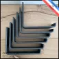 Lot de 6 équerres avec finition patine noire - Pour étagères de 15 cm - Fin de série / 2ème choix - Ref : M3-150-N