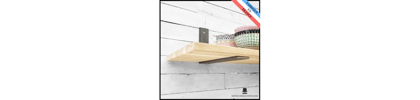 Équerres en métal - Choisissez la taille de votre étagère en bois